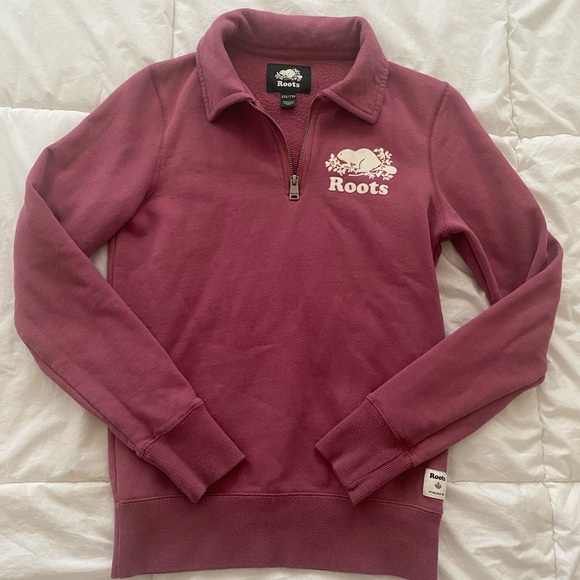 Roots Quarter Zip Sweatshirt - Picture 1 of 8